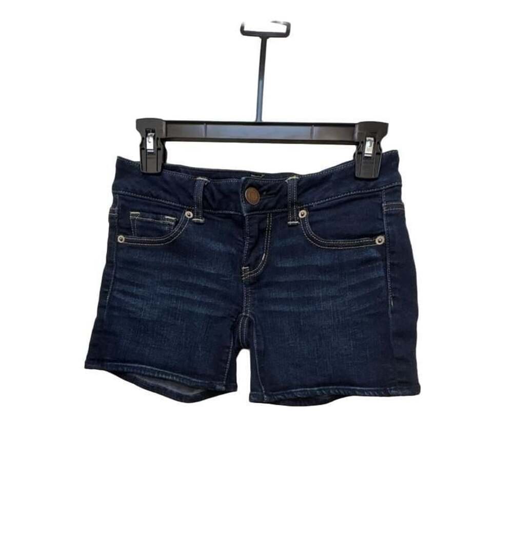 American Eagle Stretch Low-rise Denim Shorts Size 0